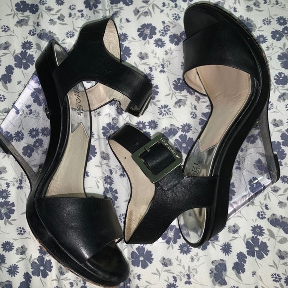 michael kors clear heels